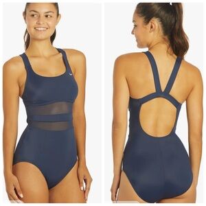 NIKE Women's V Back One Piece Swimsuit XLarge